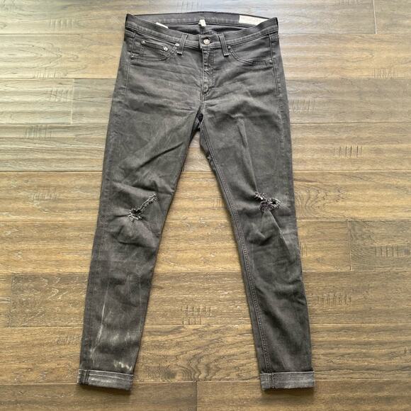 rag & bone Denim - RAG & BONE Black Denim Legging Size 31